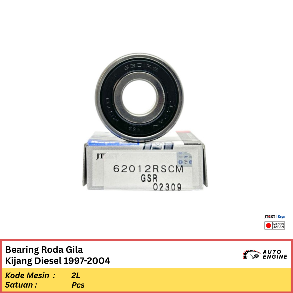 Bearing Roda Gila Kijang Diesel 1997-2004 2L KOYO JAPAN Laher Pilot Flywheel Gear Ori