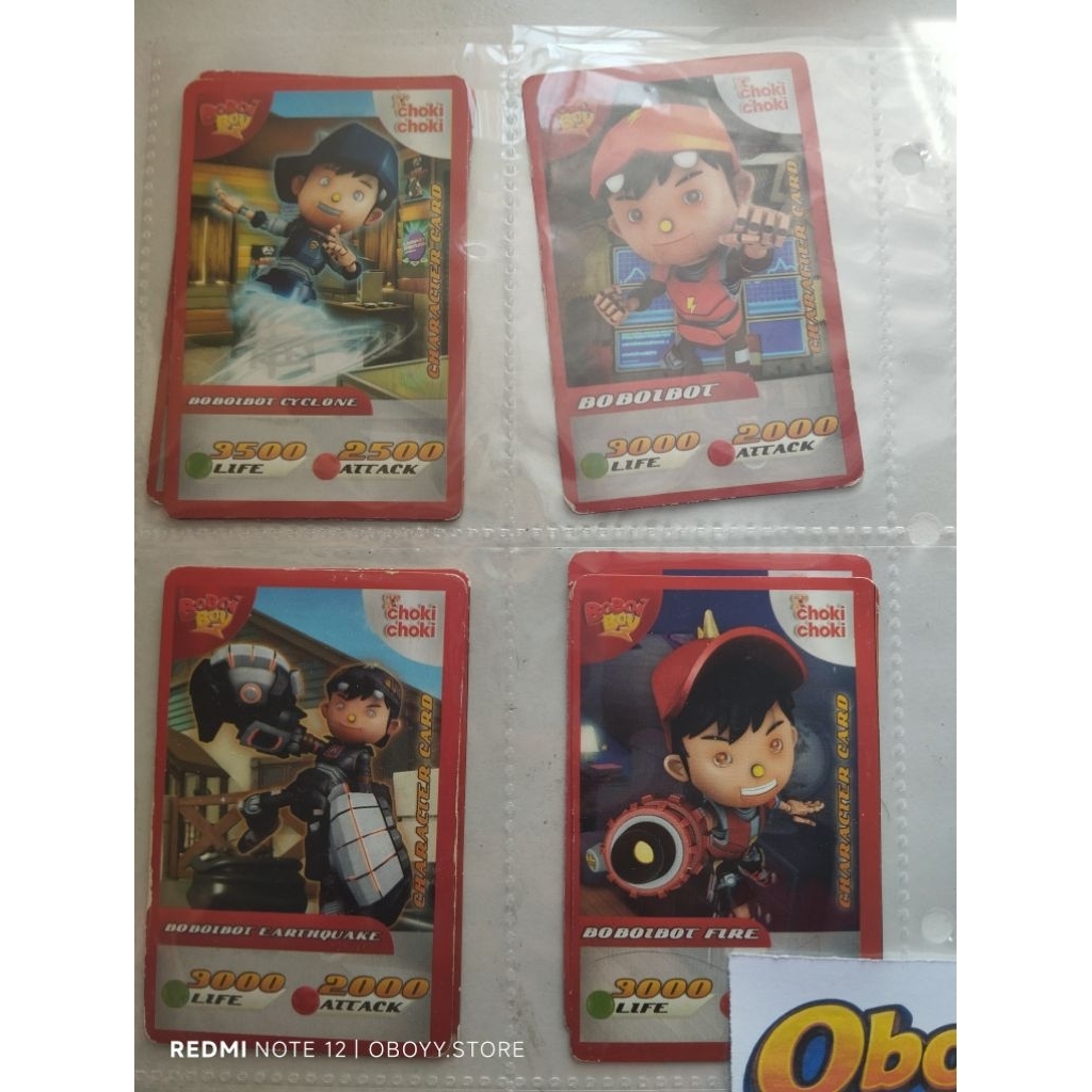 Kartu Boboiboy AR 2015 Original | Boboibot | Monsta Galaxy Card x Choki Choki | Kartu Koleksi