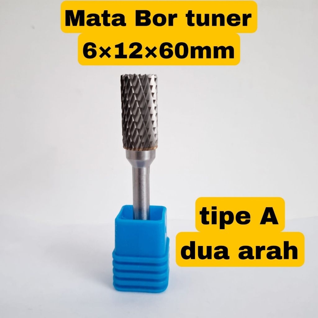 Mata Bor Tuner Tipe A  6x12×60mm tungsten carbide