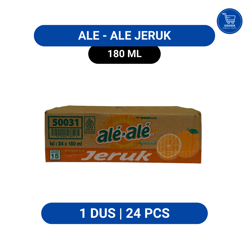 ALE ALE JERUK – 1 DUS (24 Cup) | Minuman Jelly Kelapa | Harga Grosir