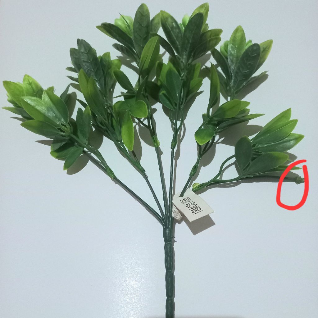 ALD-08 DEFECT/PRELOVED-Bunga Pinus Mekar Hijau/ Tanaman Hias Plastik Artificial Dekorasi Hiasan Maha