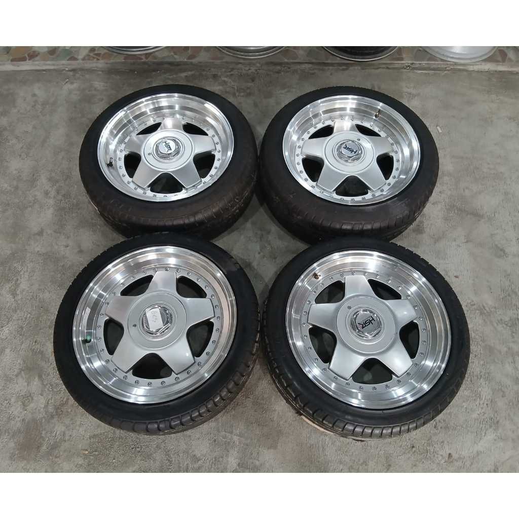 velg mobil second hsr celong r17 lebar 7/8,5 et 38/ 40 cocok untuk jazz yaris avanza xenia