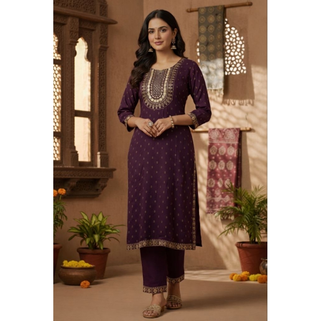 Baju Set Celana India Baru Original India