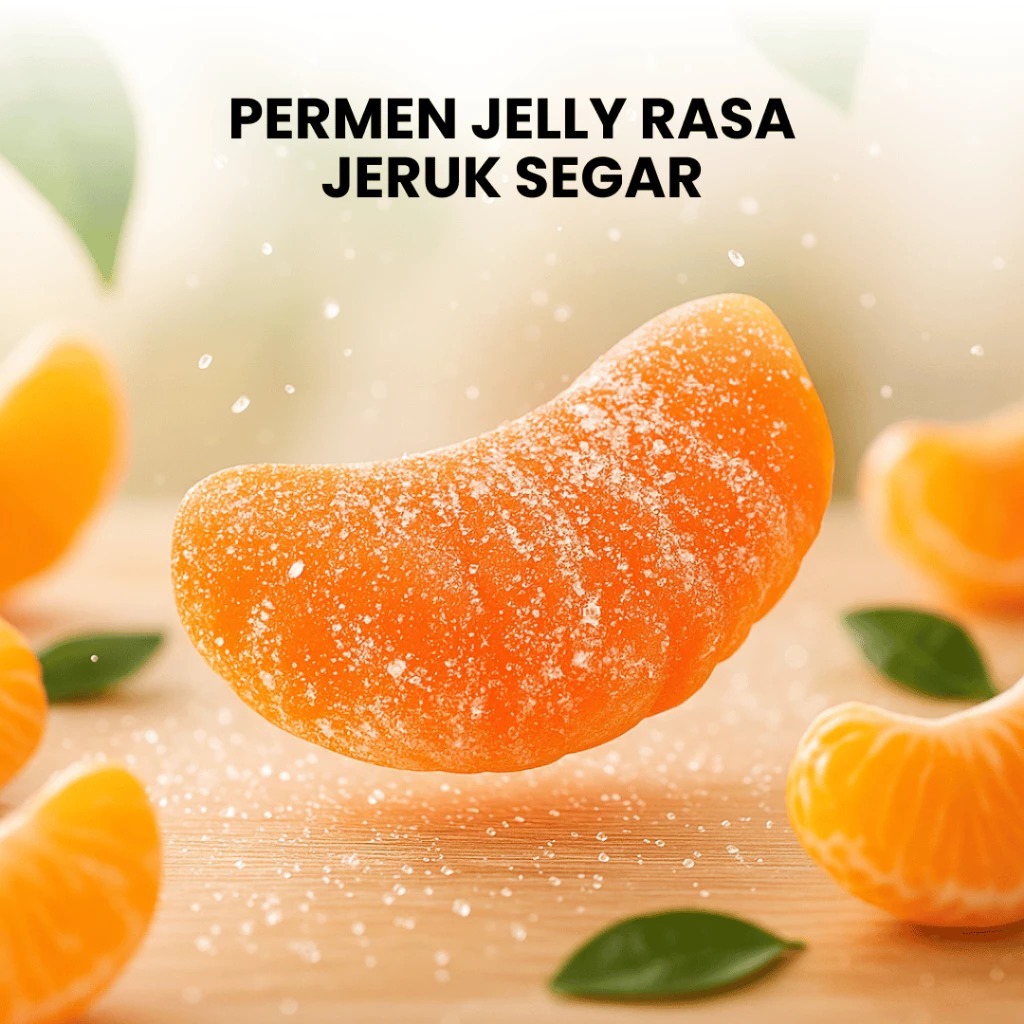 Naraya Jeruk Jelly | Jelly Jeruk Naraya | Jelly Jeruk Mandarin Orange 500Gr