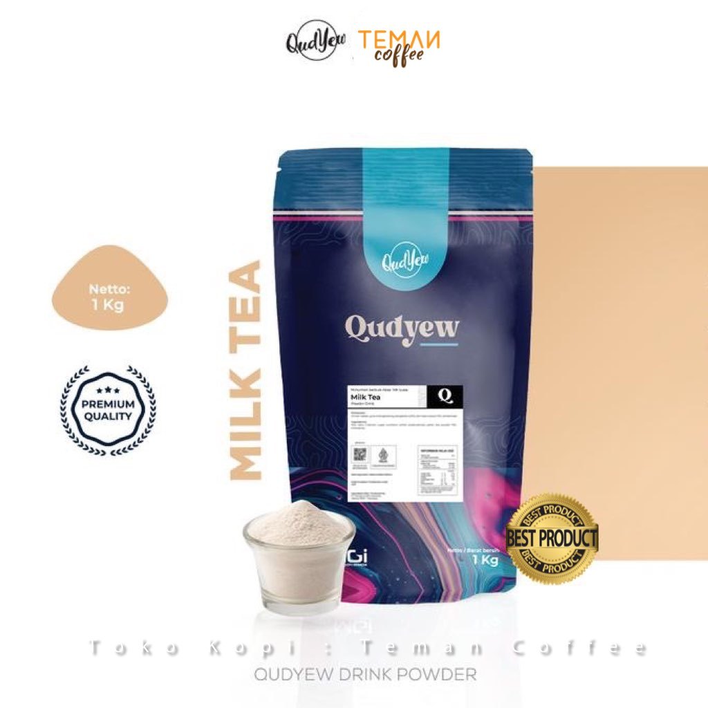 Bubuk Minuman Kekinian Qudyew / Qudyew Powder Drink  Milk Tea 1 kg