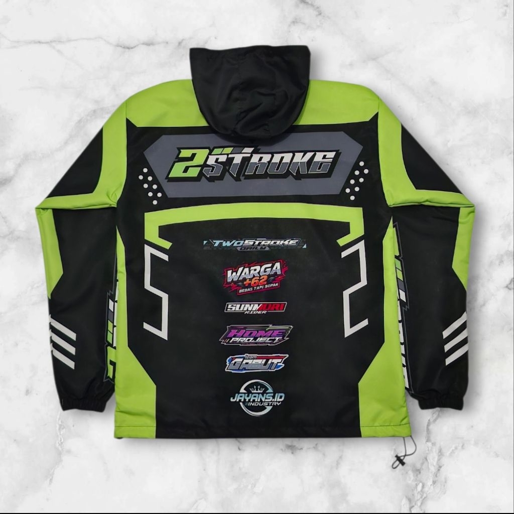 Jaket Racing 2stroke Parasut Waterproof