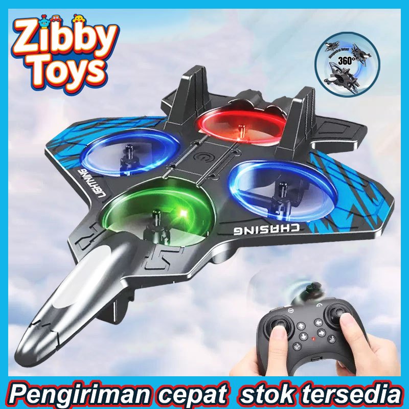 Pesawat kendali jarak jauh Drone Fighter Mainan anak-anak Mainan remot Remote Control Led Glider Air