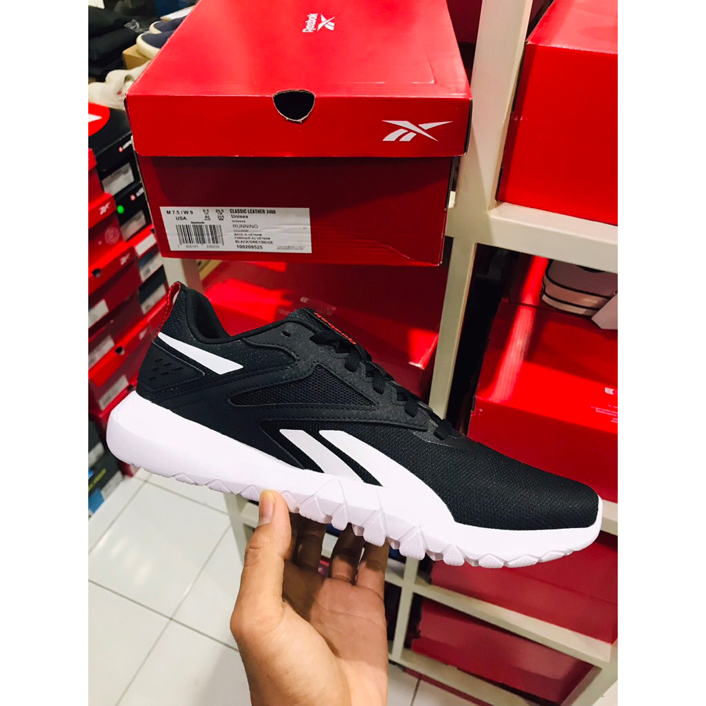 BIG SALE REEBOK FLEX HITAM [100211907] ORIGINAL SEPATU PRIA/RUNNING/LARI/SNEAKERS