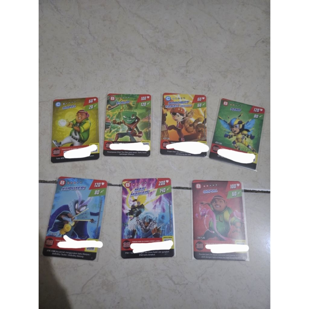 NON FOIL Kartu Monsta Galaxy Card BOBOIBOY X CHOKI CHOKI