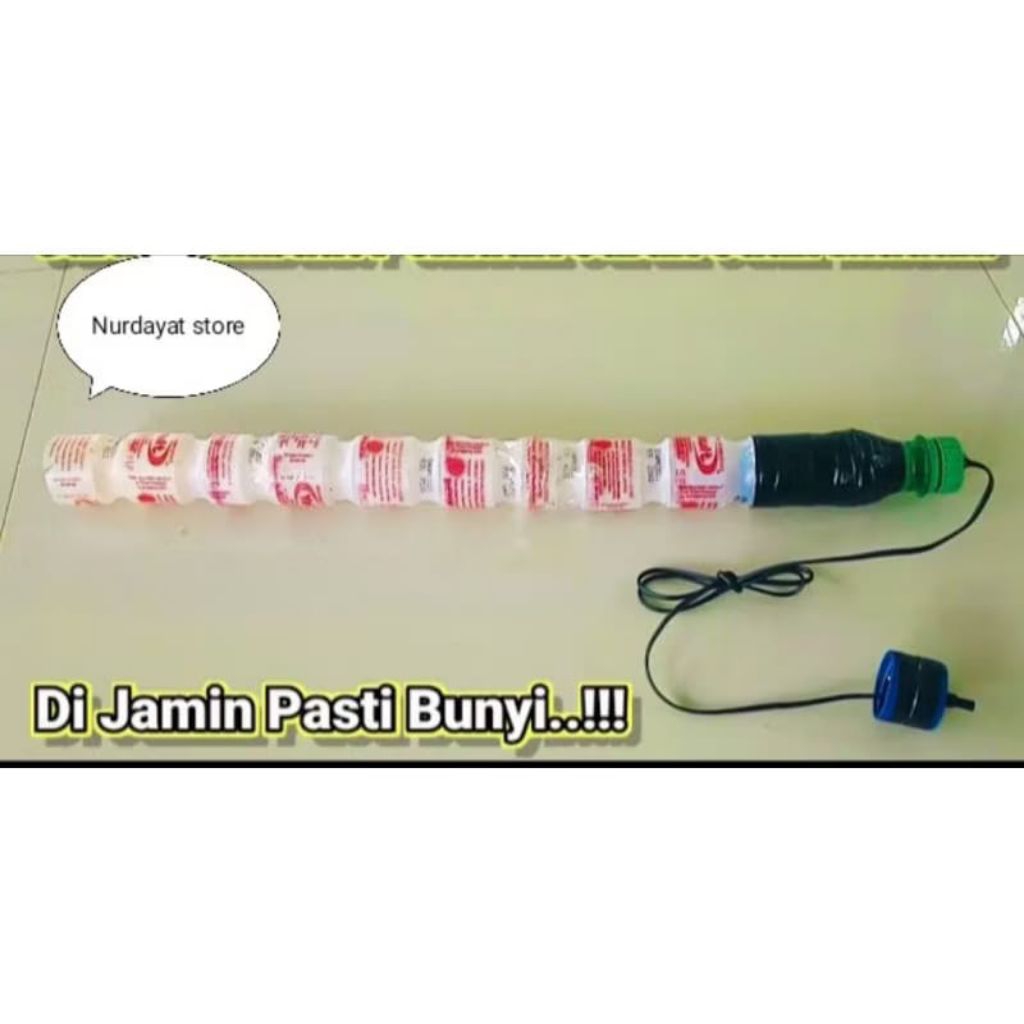 Meriam dari botol yakul + pematik jarak jauh