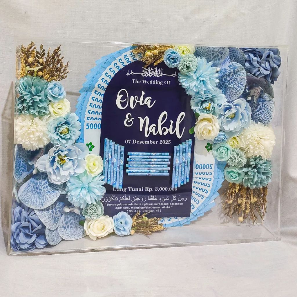 Mahar akrilik/Mahar Akrilik/Mahar Uang/Mahar Nikah/Free Packing