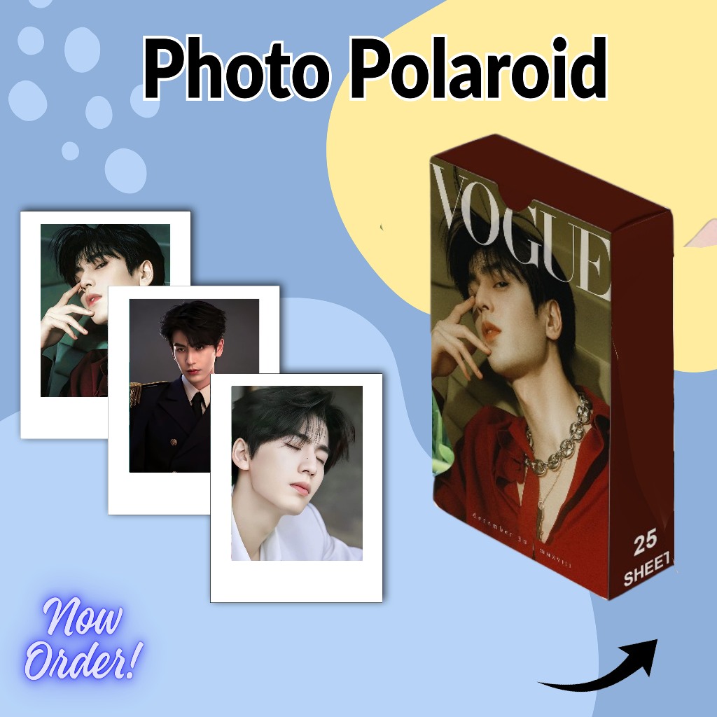 [SET] Polaroid Zhang Linghe Actor China Premium (Isi 25 pcs /set)