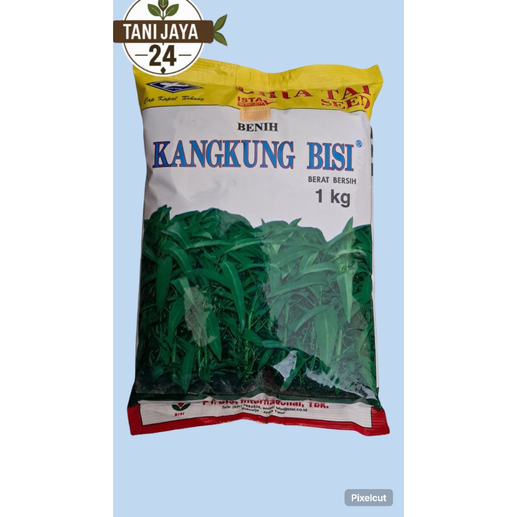 Benih kangkung BISI kemasan 1kg asli pabrik benih kangkung unggulan