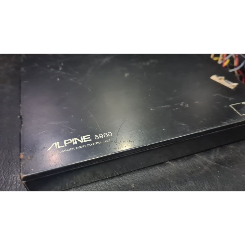 CD changer indash Control Unit Alpine 5980 audio mobil jadul untested