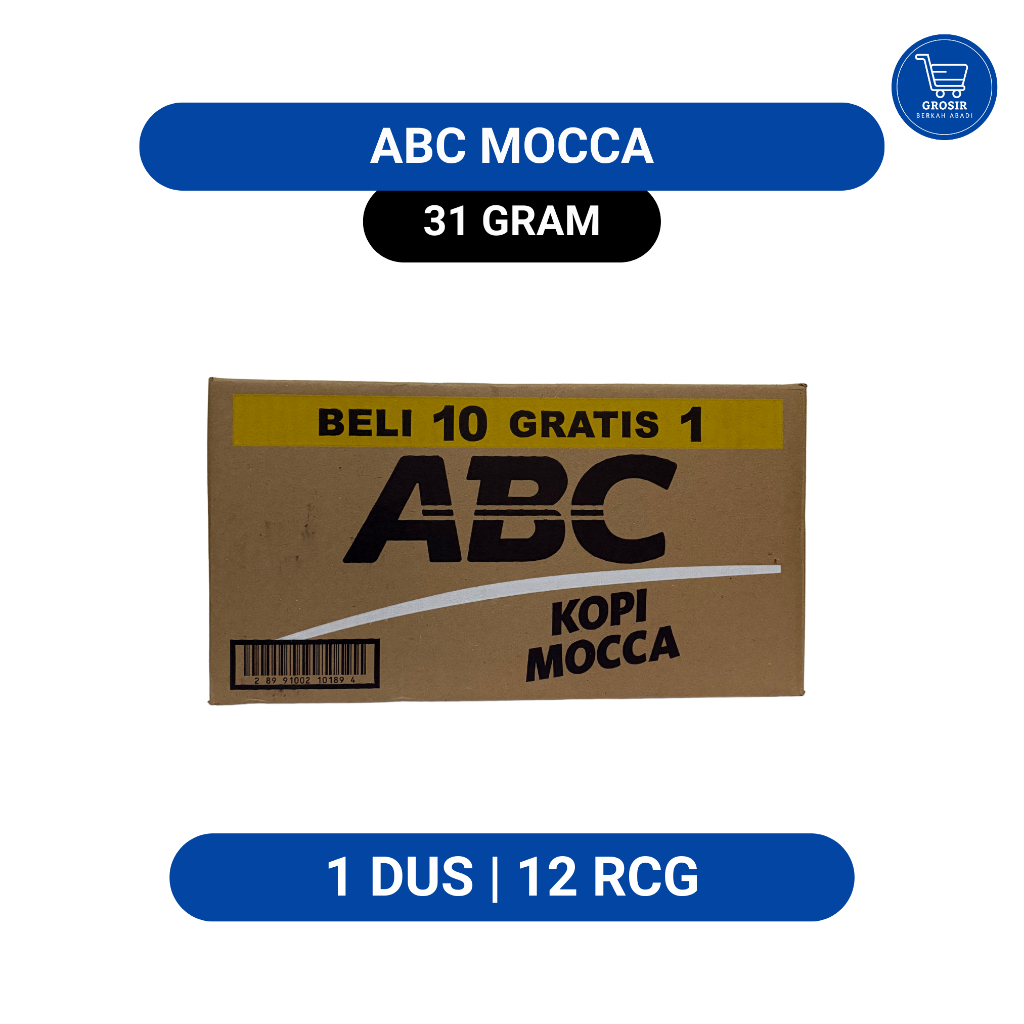 KOPI ABC MOCCA – 1 DUS (12 Renceng) | Harga Grosir | Stok Baru | Halal MUI