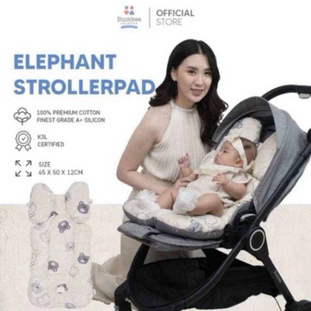 ELEPHANT STROLLER PAD - BUMBEE COLLECTION