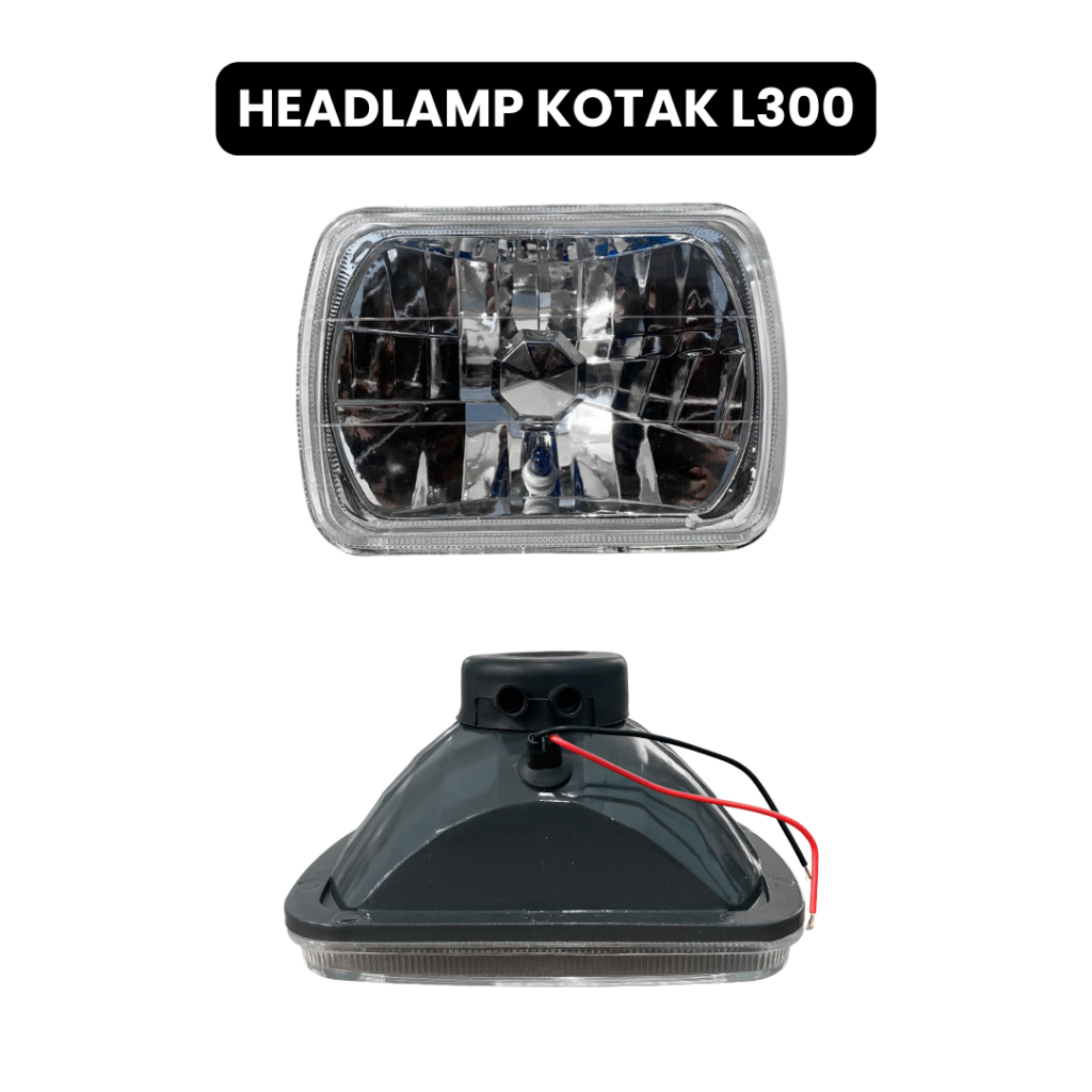 HEADLAMP KOTAK L300 PANTHER BAHAN KACA