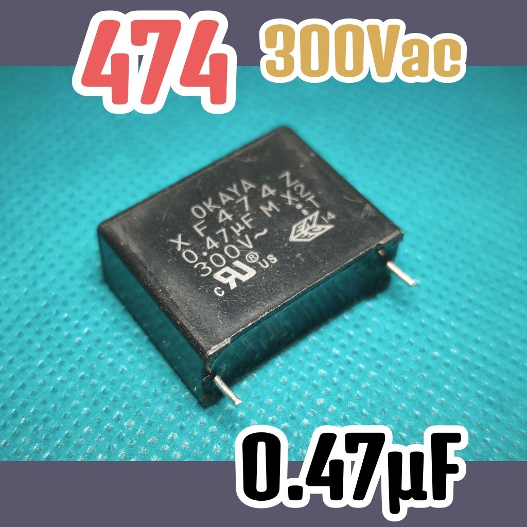 Kapasitor Capasitor MKP MKT MKM 474 300Vac 470000pF 470nF 0.47uF 300Vac Original