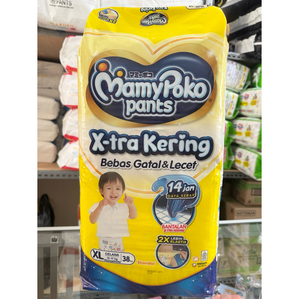 MamyPoko Pants Xtra kering XL 38 Popok Celana