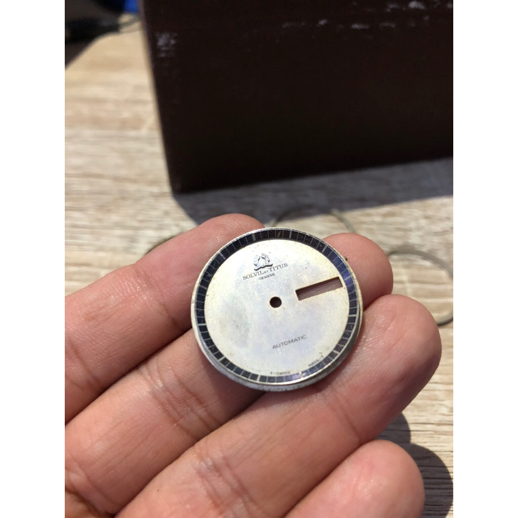 dial jam tangan titus klasik vintage siap pakai