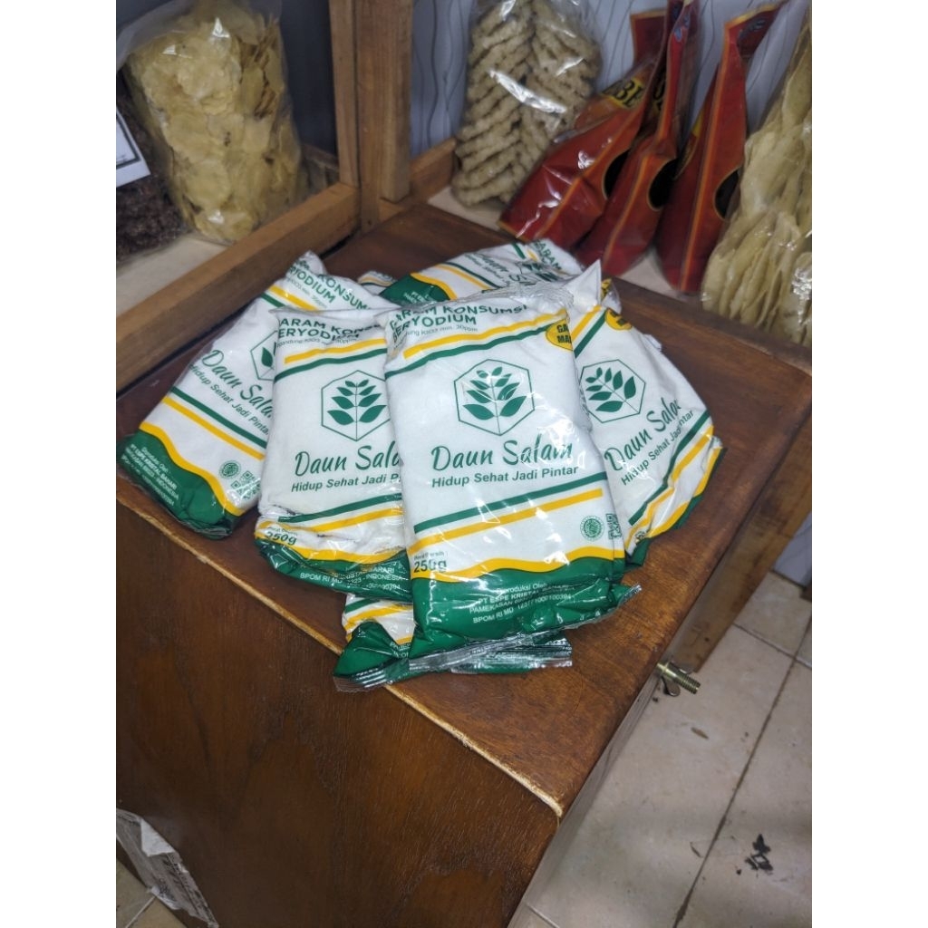 garam beryodium garam dapur daun salam