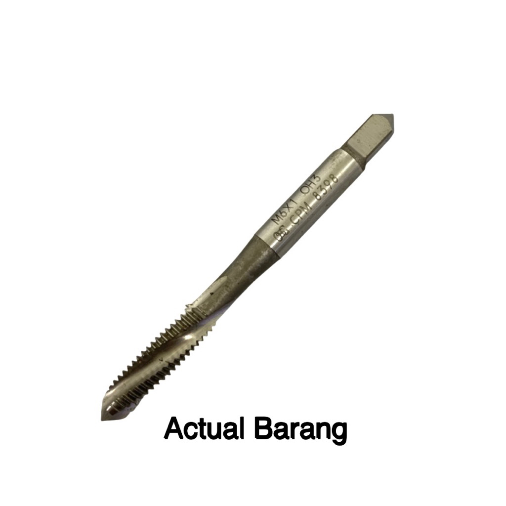 Tap M6 x 1 Spiral HSS bekas seken mulus..Tap M6x1 SP
