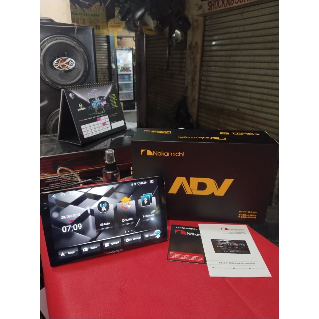 Head unit Android Nakamichi 9 inch ram 6/256GB