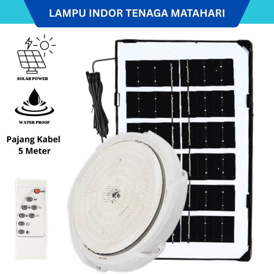 Lampu Tenaga Surya Solar Ceiling Pafond Lampu Indoor Lampu led Kamar Tenaga Matahari