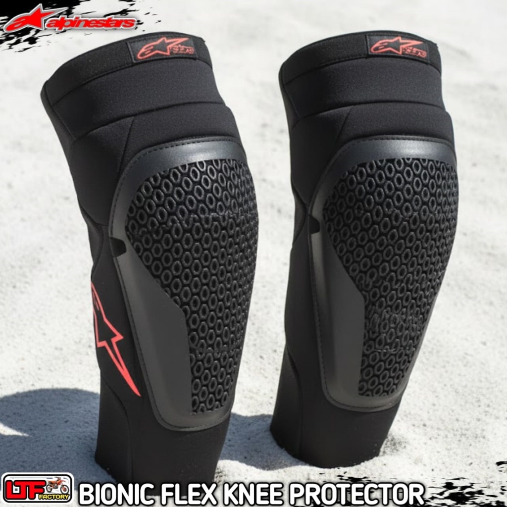 ALPINESTARS BIONIC FLEX ELBOW & KNEE GUARD PROTECTOR - DEKER SIKU LUTUT PELINDUNG TANGAN KAKI SET AD