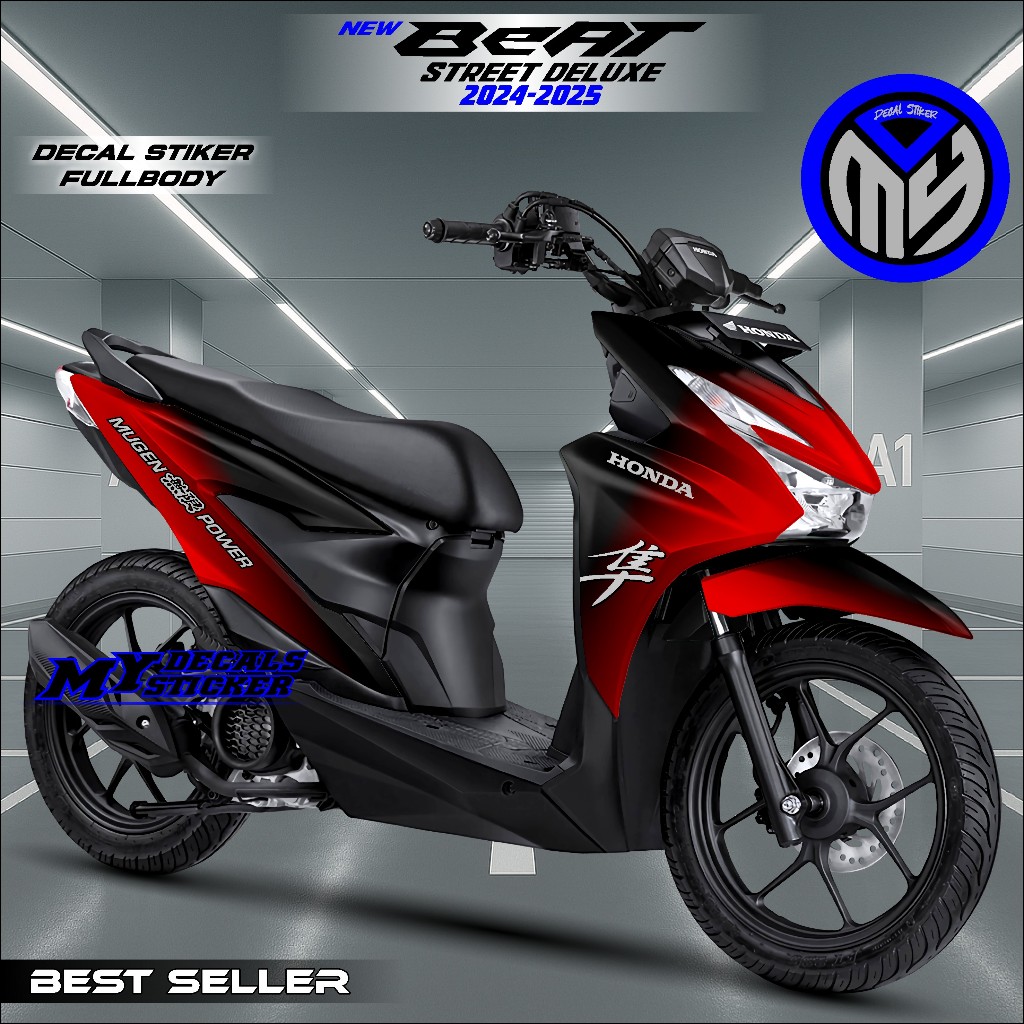 Sticker Decal Beat Street 2025 2024 New Full Body Stiker Motor Honda Variasi Modifikasi Beat Deluxe