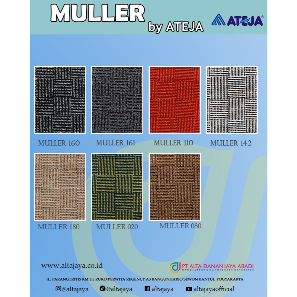 KAIN MULLER ATEJA FABRIC ( INTERIOR , SOFA, JOK, TAS )