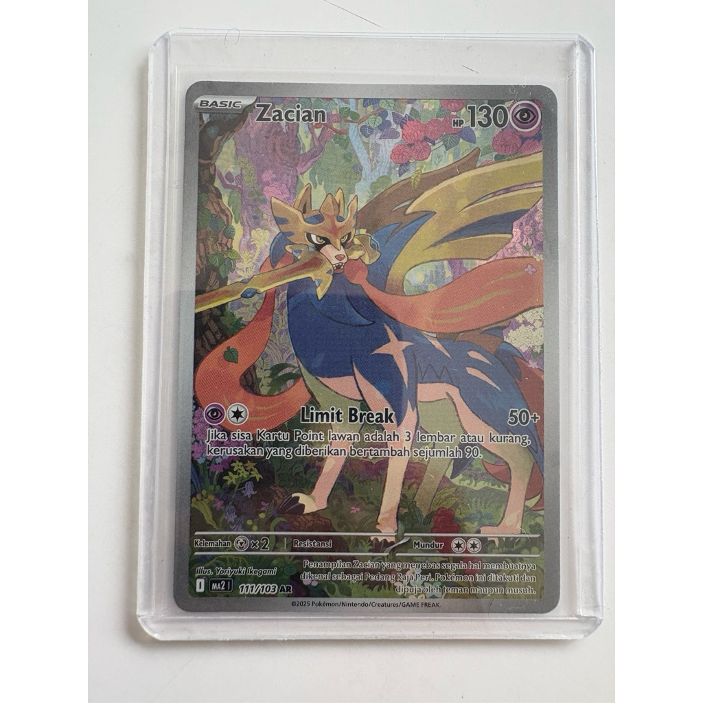 zacian AR kobaran biru dan permen langka SR