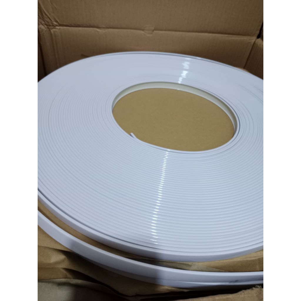 GLOSY WHITE LIST PVC EDGING MIRORRING LIST FOTOO LIST CERMIN LIST SERBAGUNA 12MM