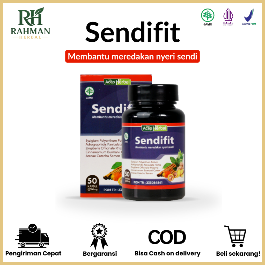 Obat Kapsul Sendifit Untuk Mengobati Nyeri Tulang Ekor, Skoliosis, Tulang Punggung Bengkok, Patah Tu