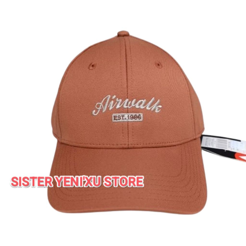 Topi Airwalk Deco Unisex Casual Cap (BROWN) ORIGINAL STORE 100%
