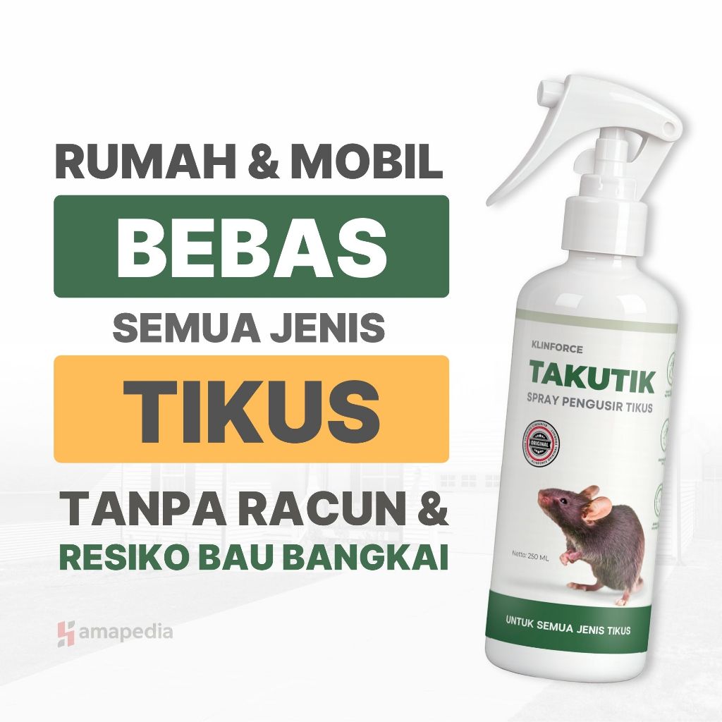 Spray Pengusir Tikus Ampuh 100% / Obat Semprotan Anti Tikus Untuk Rumah & Mobil
