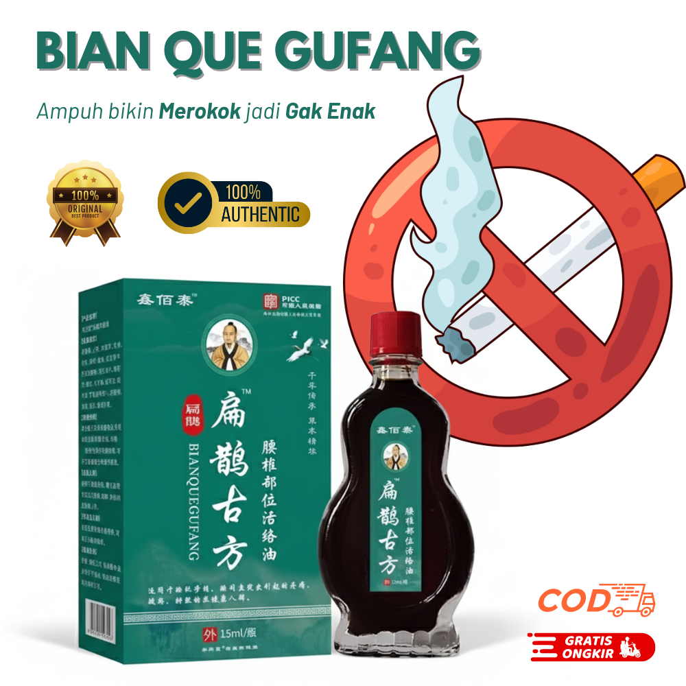 Minyak Bian Que Gufang - Ampuh bikin Merokok jadi Gak Enak - Untuk Stop Merokok - Herbal alami bikin