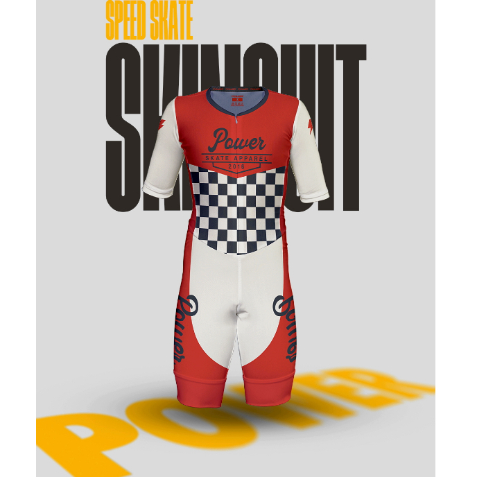 Skinsuit Inline Skate Power Apparel Jersey Sport Sepatu Roda