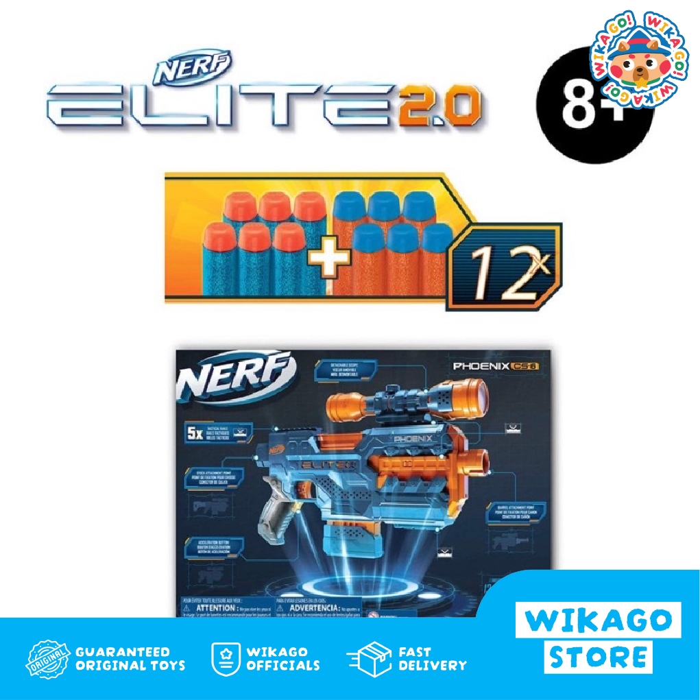 NERF Elite 2.0 Phoenix CS 6 Motorized Blaster Darts Gun