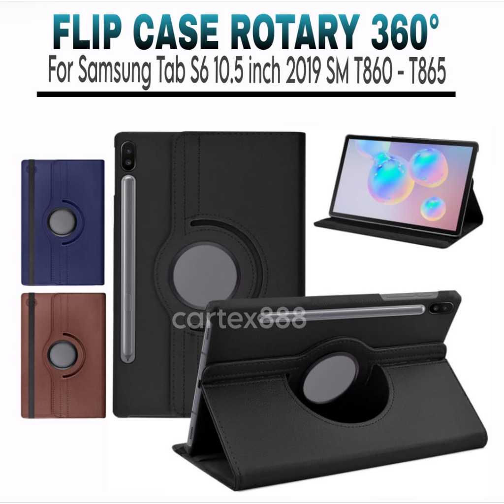 Case Rotary Samsung Tab S6 10.5"inch 2019/ T860 / T865 / case Samsung Tab S6 / case tab s6 / casing 