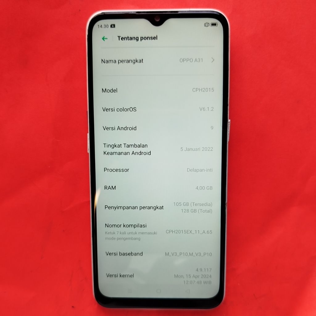 Oppo A31 Ram 4/128 Original