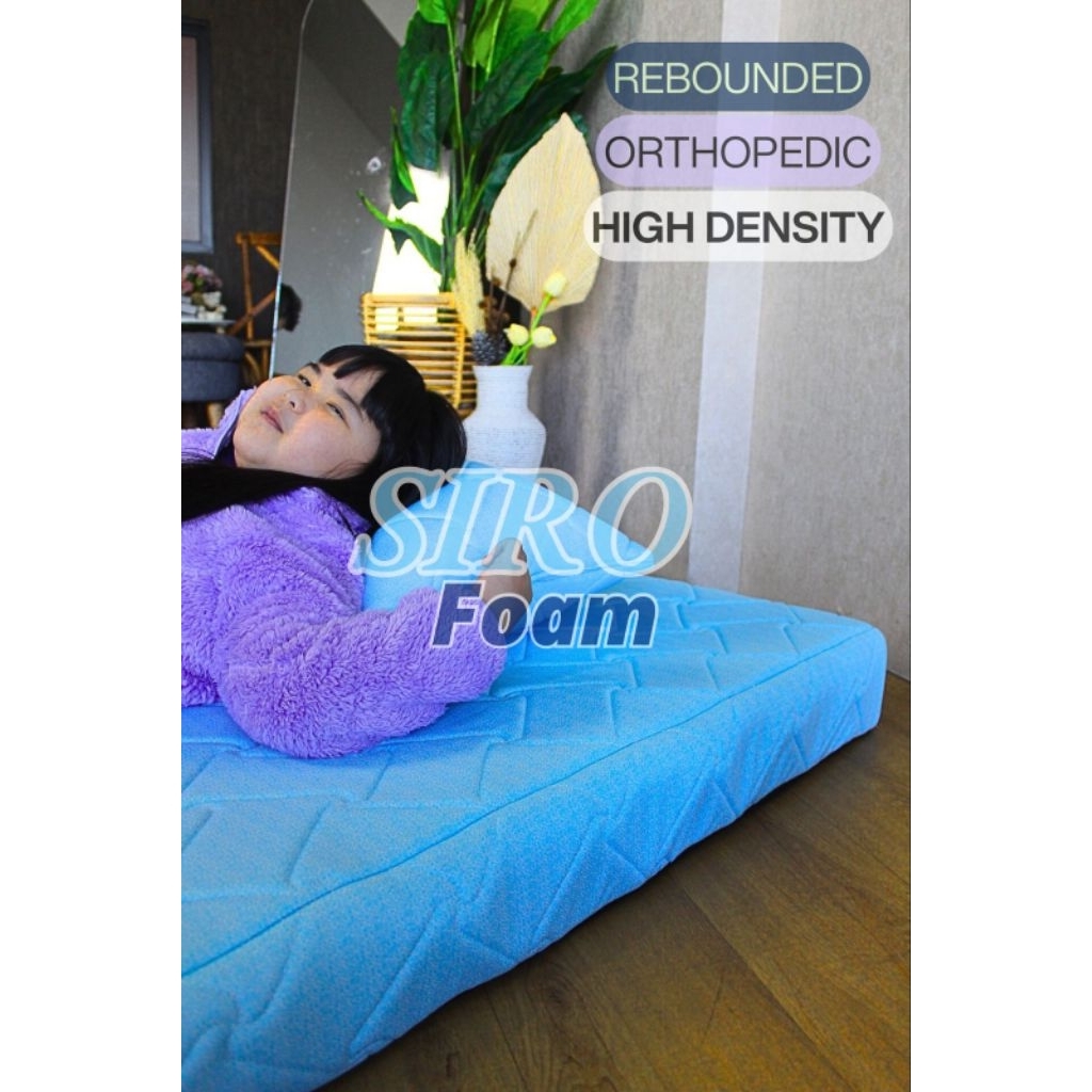 Kasur Busa D70 PADAT SIRO FOAM ORTHOPEDIC BUSA REBONDED 120x200x10 QUILTING  ANTI GEMBOS/Kasur Trave