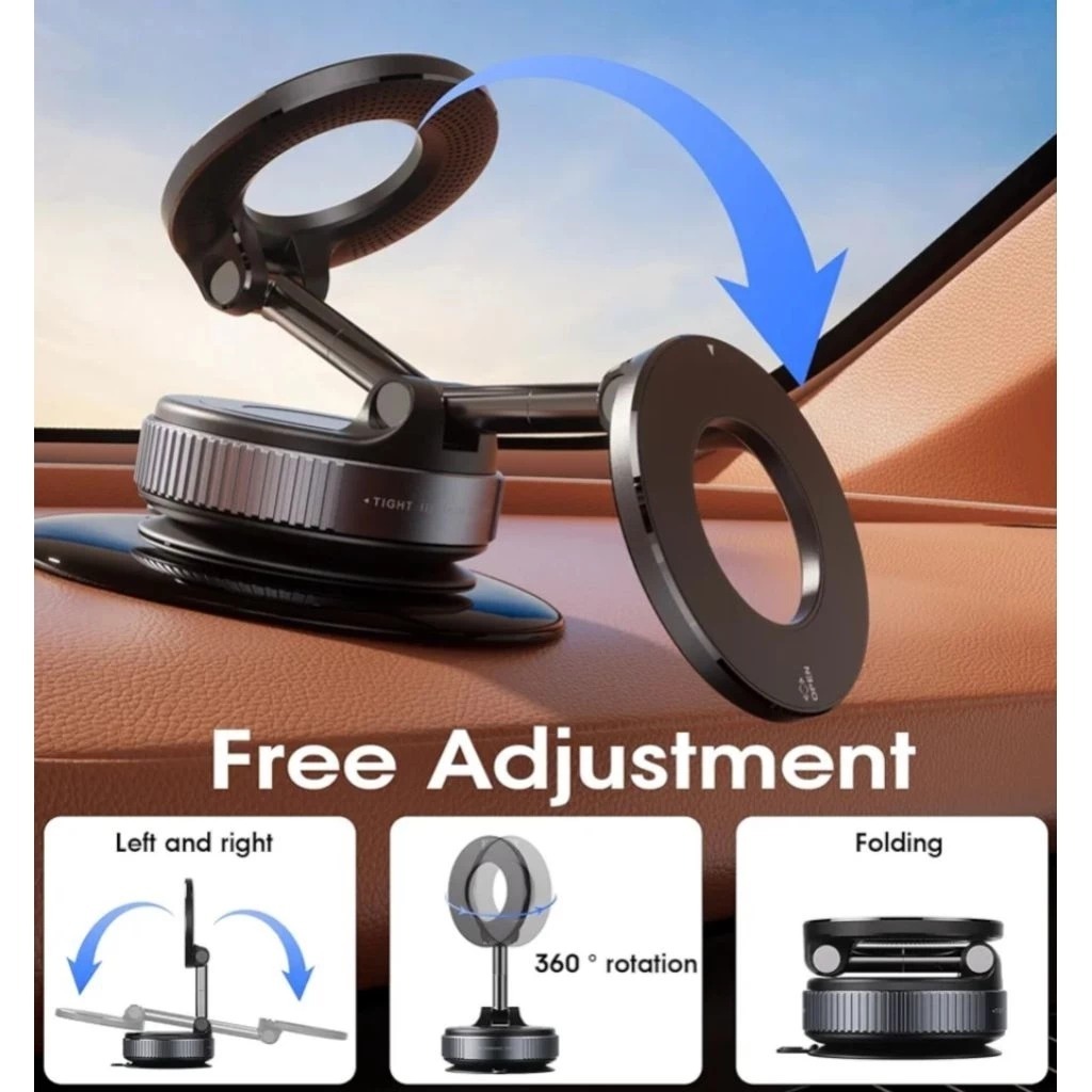 Vacuum Magnetic Car Phone Holder 360 - Phone Holder Vacuum Magnetic