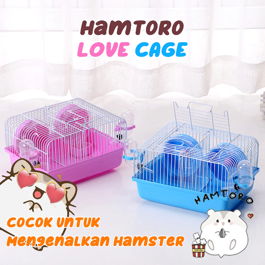 Hamtoro Love Cage Kandang Double untuk Hamster Kawin