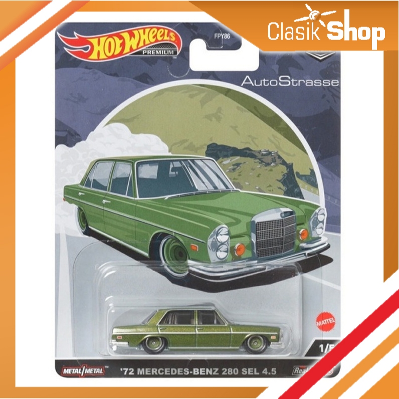 Hot Wheels Car Culture Auto Strasse '72 Mercedes-Benz 280 sel 4.5