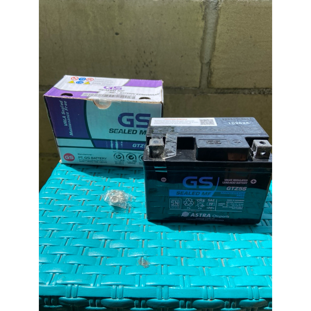 Aki Motor Aki Kering  GTZ5S Original Gs Astra