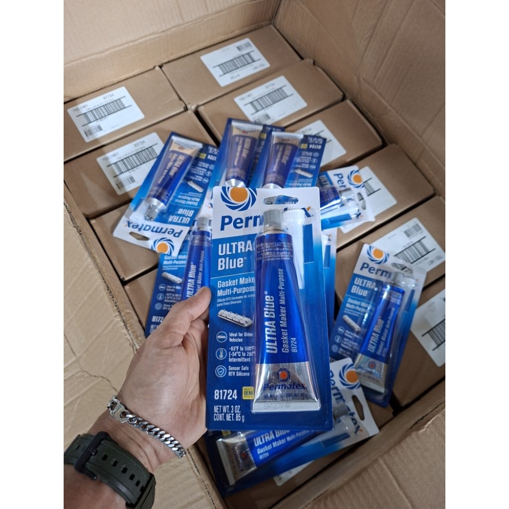 LEM PERMATEX ULTRA BLUE LEM GASKET LEM PAKING MESIN MOTOR MOBIL PERMATEX