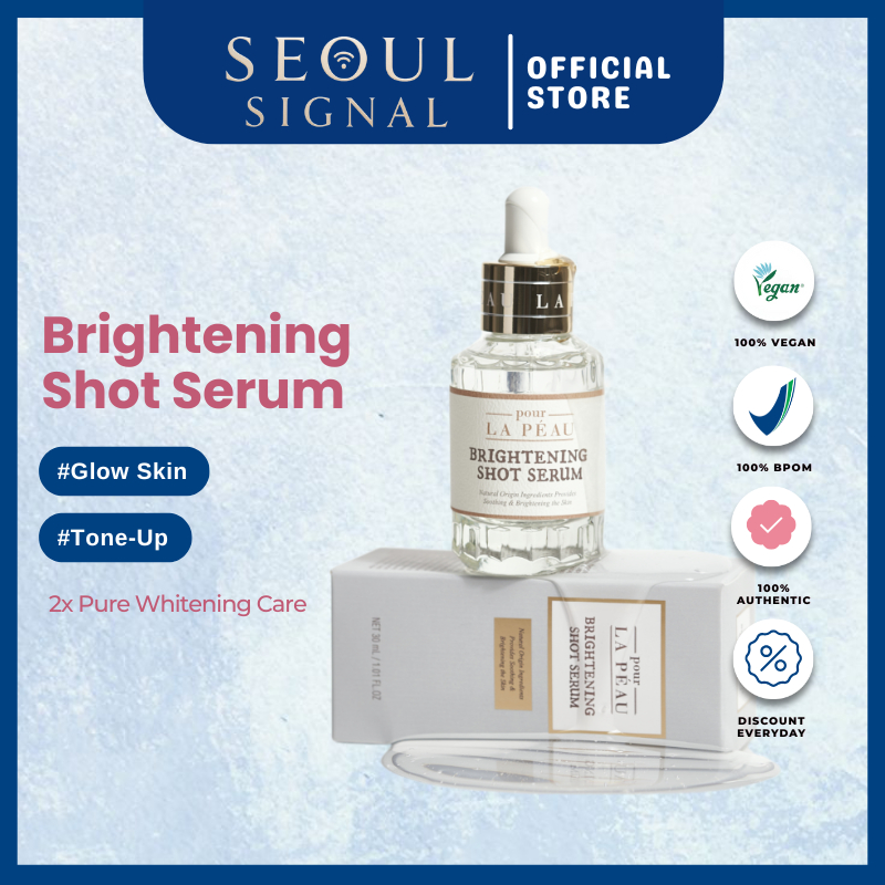 Pour La Peau Brightening Shot Serum 30ml | Pour La Peau Pore Refining Serum 30ml | Pour La Peau Prop