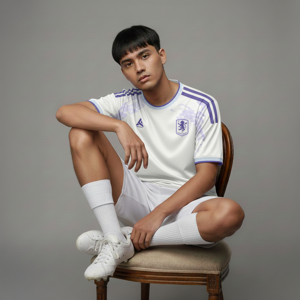 ATHLETIC SPORTWEAR - Jersey Vintage Bola Fantasy Aston Villa Third 2025-2026 Fullprinting Casual - A