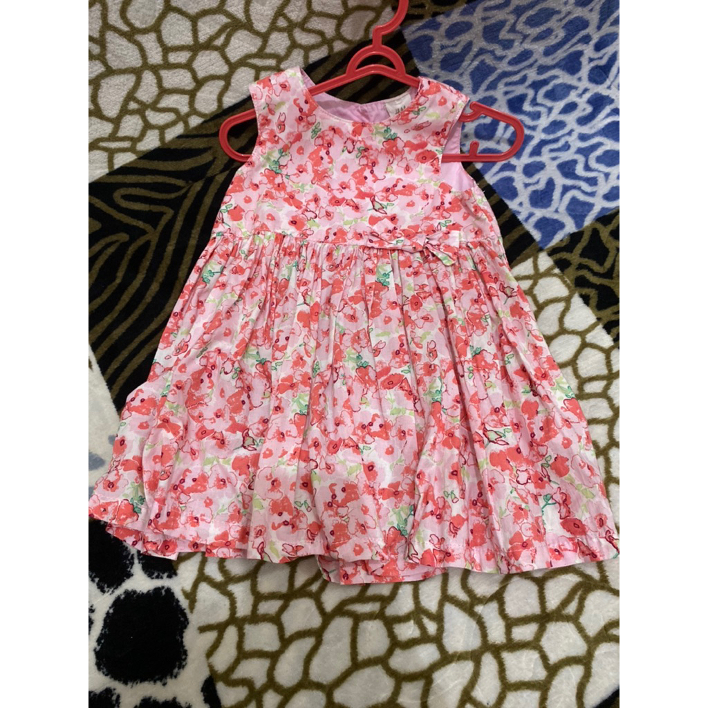 dress anak bayi h&m size 6-9 bulan